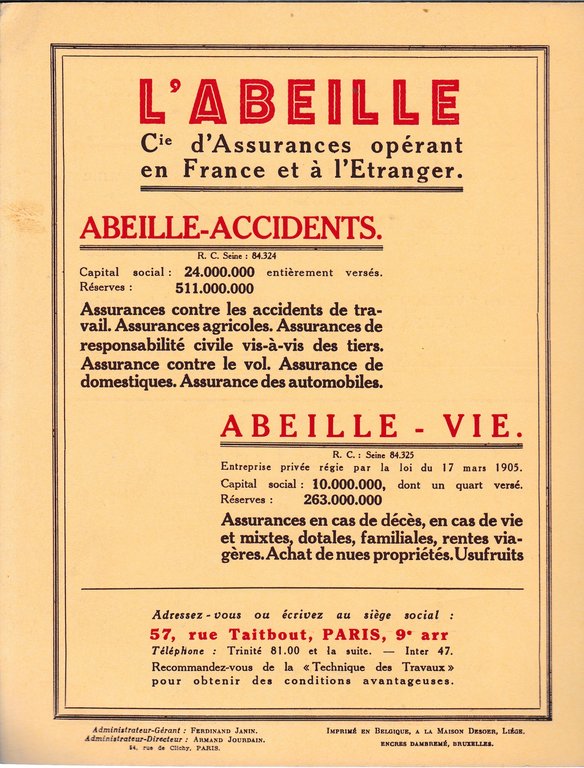 La Tecnique des Travaux. Revue mensuelle des Procédés de Construction … | Immagine Gallery 2