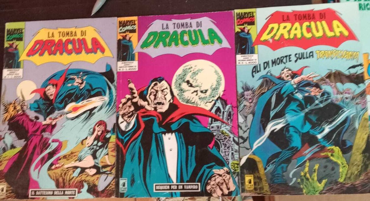 La tomba di Dracula. N. 1,3,5.