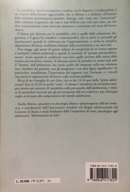 La trattabilità in adolescenza. Problemi nella psicoterapia psicoanalitica | Immagine Gallery 2