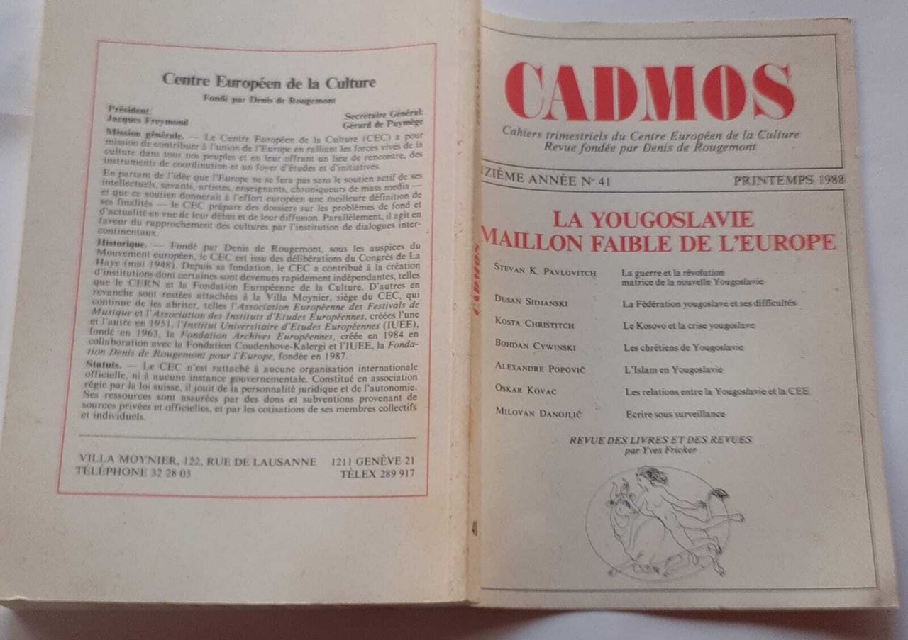 La Yougoslavie maillon faible de l'Europe