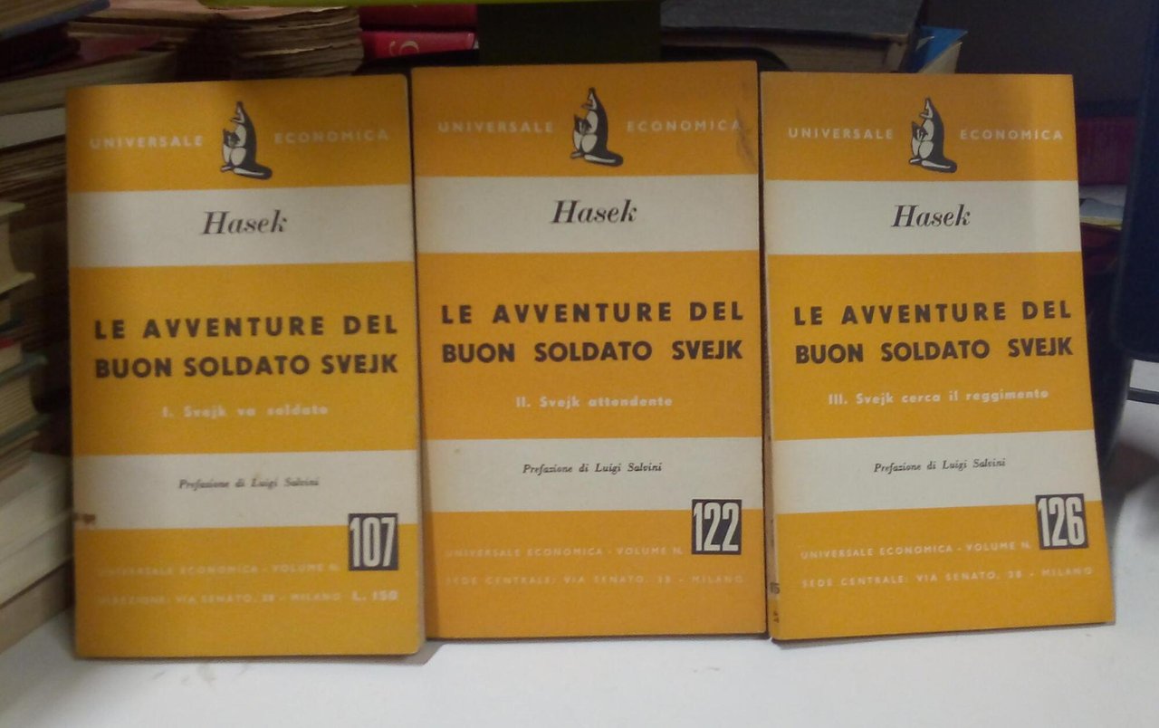 Le avventure del buon soldato Svejk, tre volumi: I, Sveik …