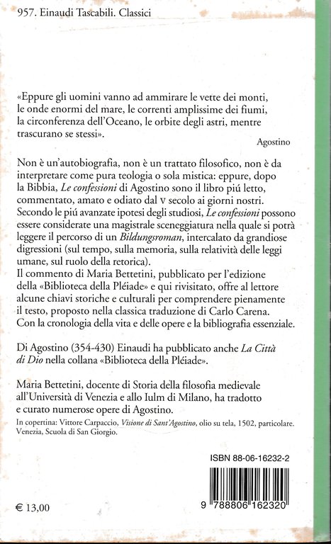 Le confessioni. Testo latino a fronte