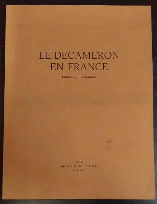 Le Decameron en France: éditions - illustrations