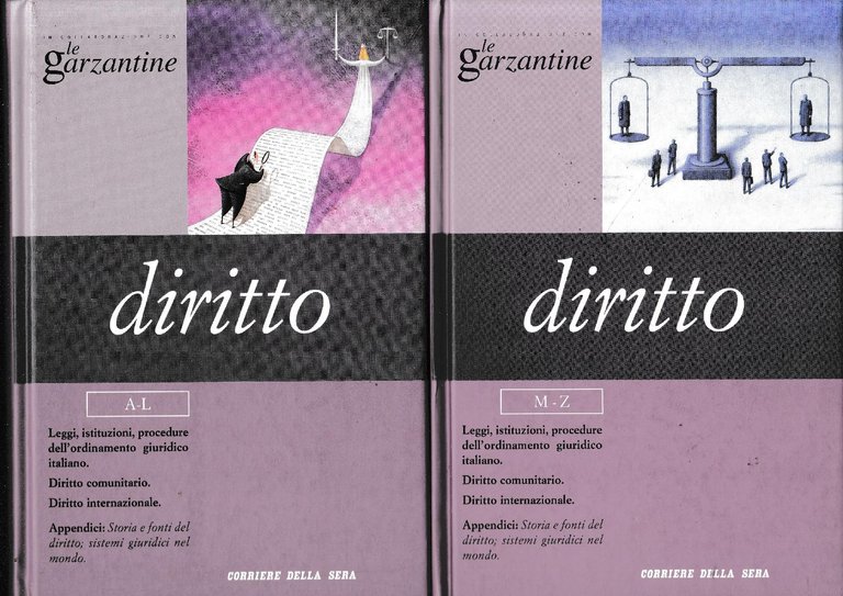 Le Garzantine. DIRITTO A-L / M-Z. Due volumi n. 27/28. | Immagine Gallery 2