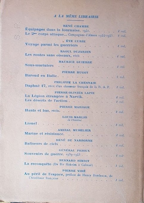 Le grand cirque. Souvenirs s'un pilote de chasse français dans …
