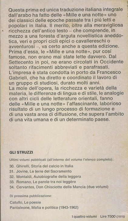 Le mille e una notte. 4 volumi