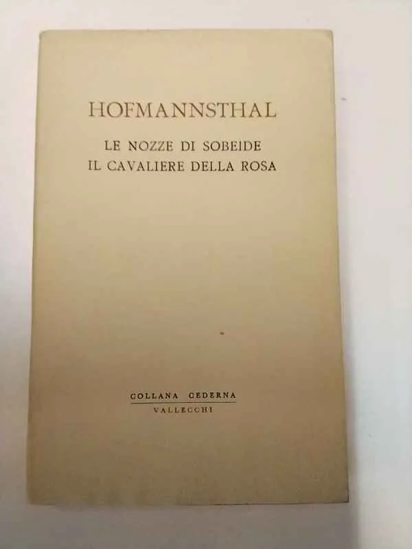 Le nozze di Sobeide - Il cavaliere della rosa. | Immagine principale