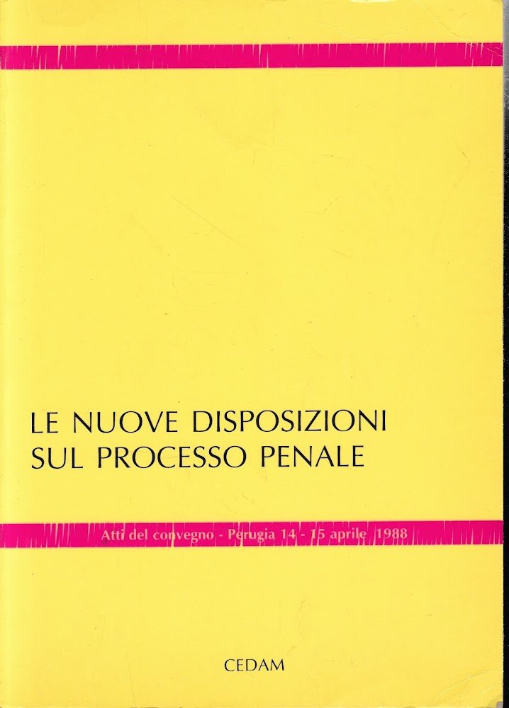 Le nuove disposizioni sul processo penale. Atti del Convegno - … | Immagine principale