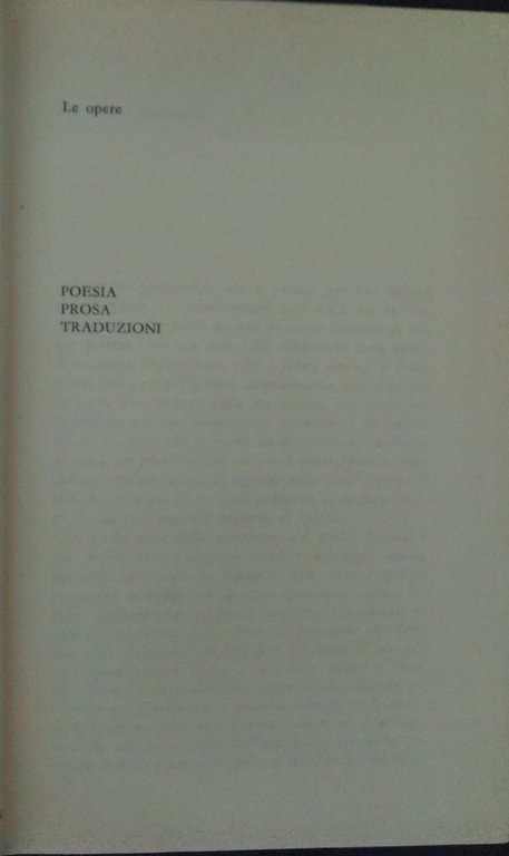 Le opere: Poesia, Prosa, Traduzione | Immagine Gallery 3