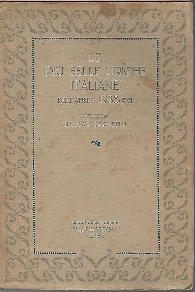 Le più belle liriche italiane dell'anno 1938 | Immagine Gallery 2