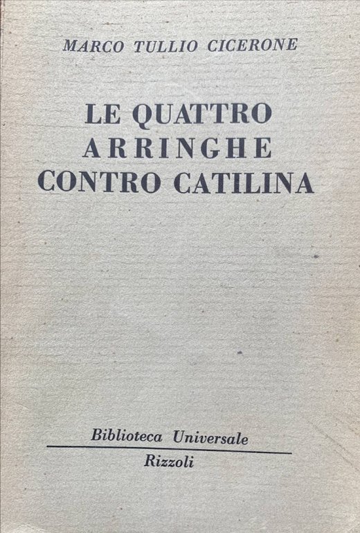 Le quattro arringhe contro Catilina