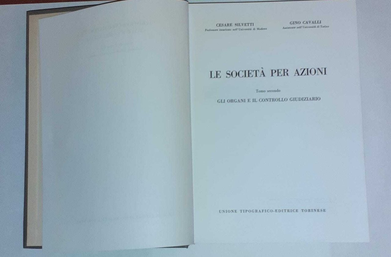 Le societa' per azioni. Gli organi e il controllo giudiziario. … | Immagine principale