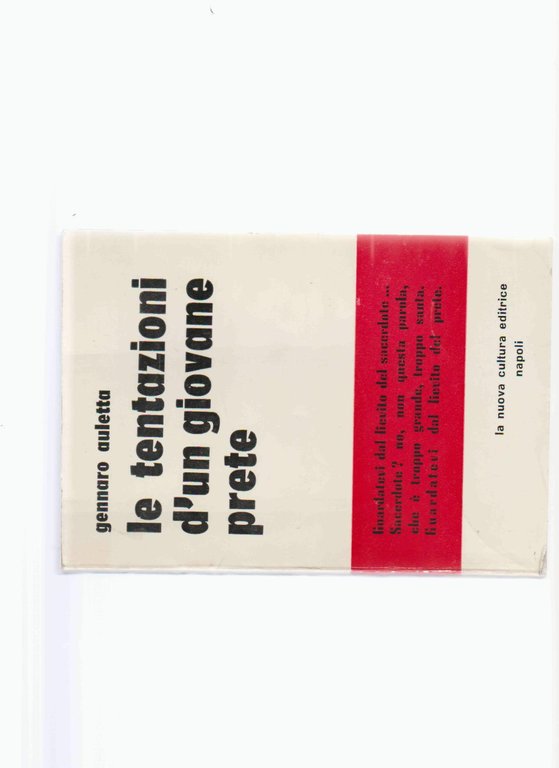 LE TENTAZIONI DI UN GIOVANE