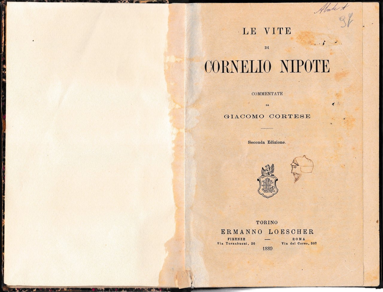 Le vite di Cornelio Nipote commentate da G. Cortese | Immagine principale