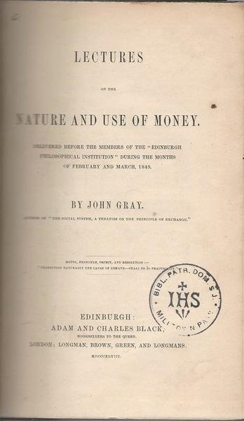 LECTURES ON THE NATURE AND USE OF MONEY | Immagine Gallery 2