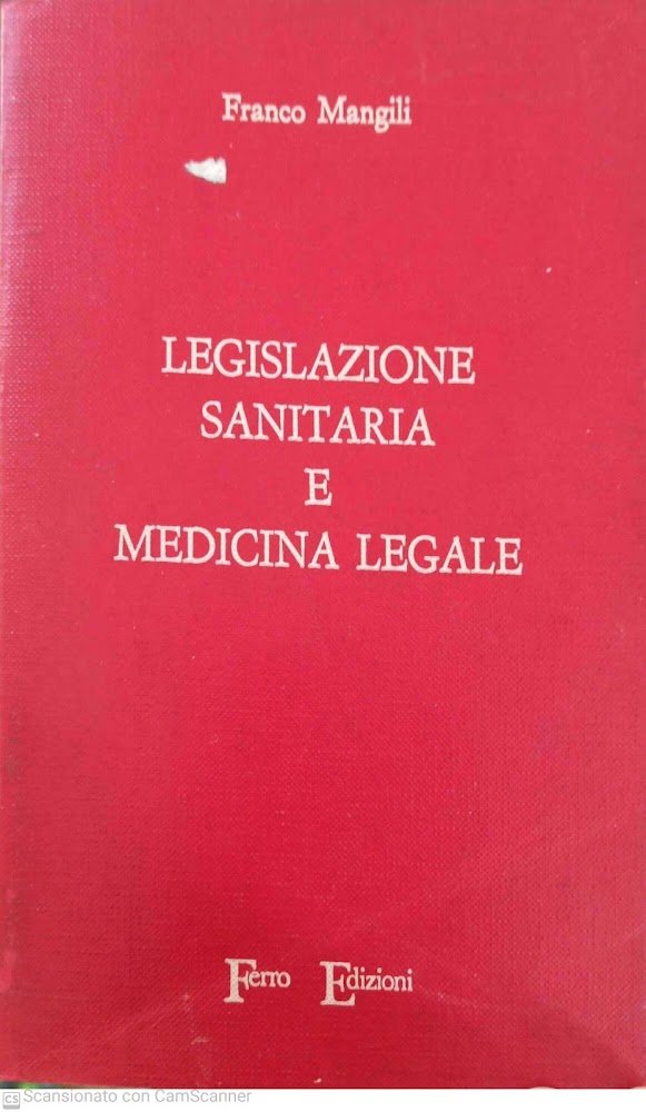 Legislazione sanitaria e medicina legale