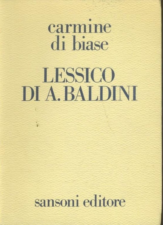 Lessico di A. Baldini | Immagine Gallery 2