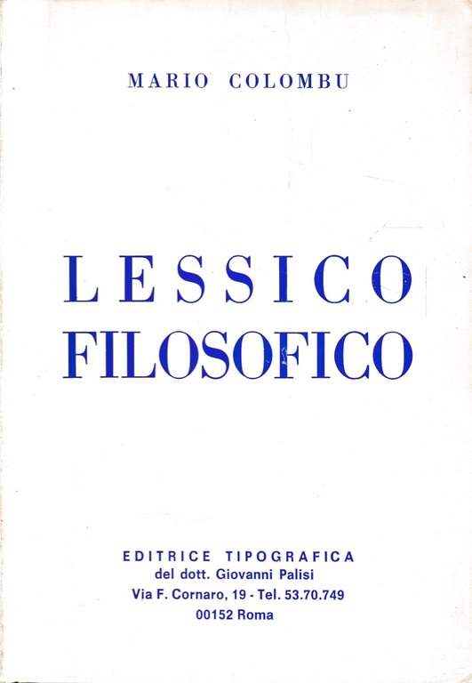 Lessico Filosofico