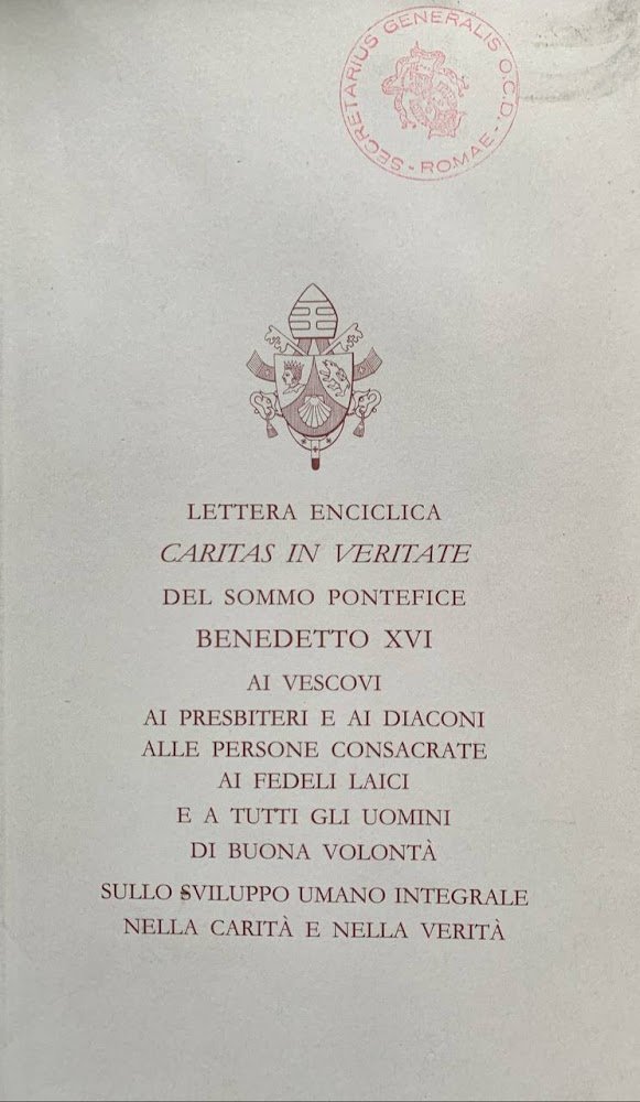 Lettera enciclica "Caritas in veritate"