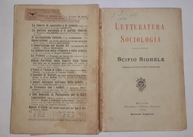 Letteratura e sociologia Saggi postumi