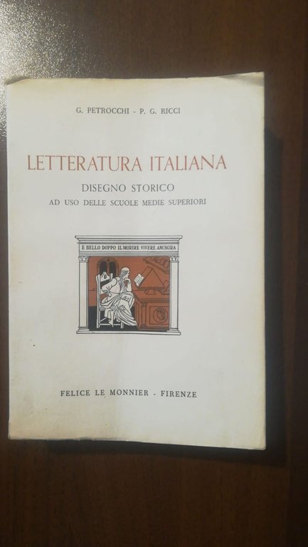 LETTERATURA ITALIANA DISEGNO STORICO