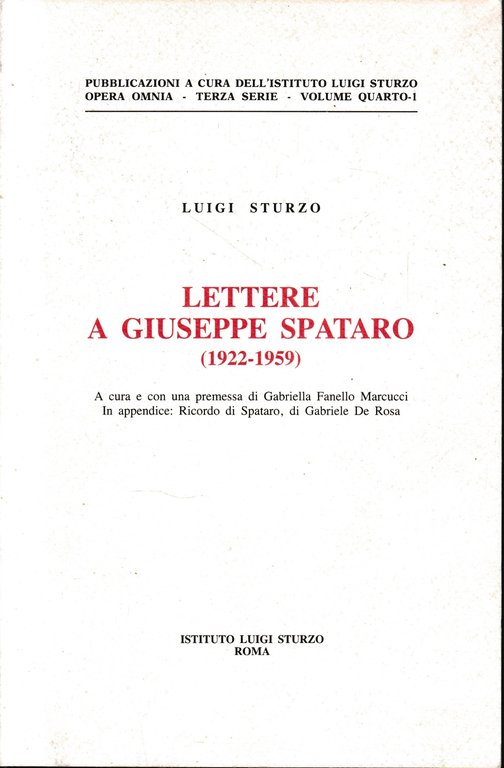 Lettere a Giuseppe Spataro (1922-1959) | Immagine Gallery 2