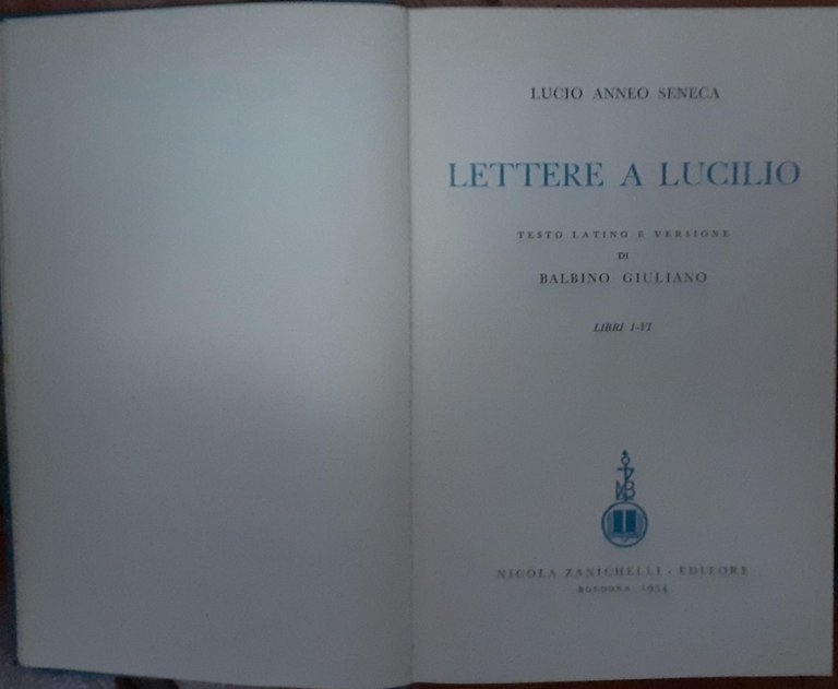 Lettere a Lucilio Libri XV-XX