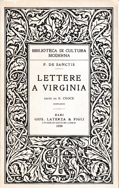 Lettere a Virginia edite da B. Croce (ristampa) | Immagine Gallery 2