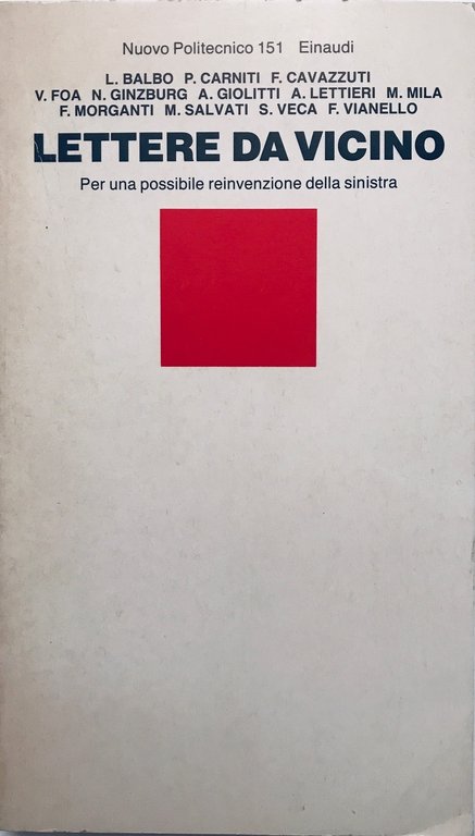 Lettere da vicino. Per una possibile reinvenzione della sinistra