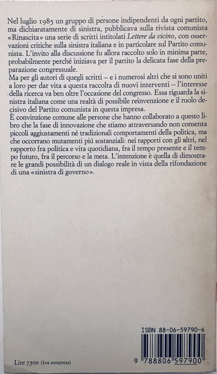 Lettere da vicino. Per una possibile reinvenzione della sinistra