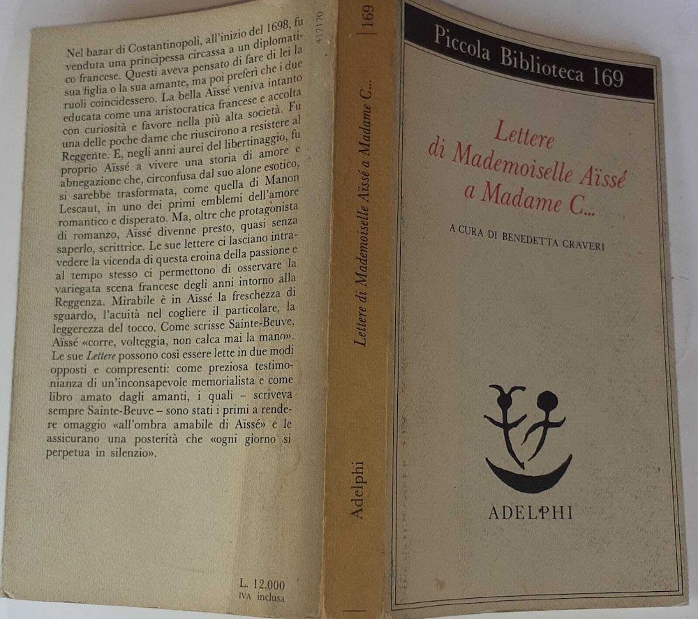 Lettere di Mademoiselle Aissé a Madame C.... | Immagine principale