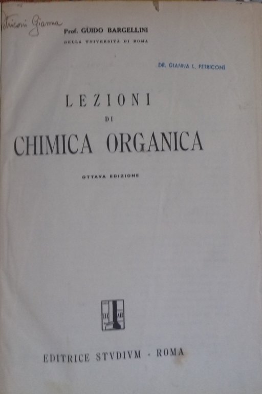 Lezioni di chimica organica
