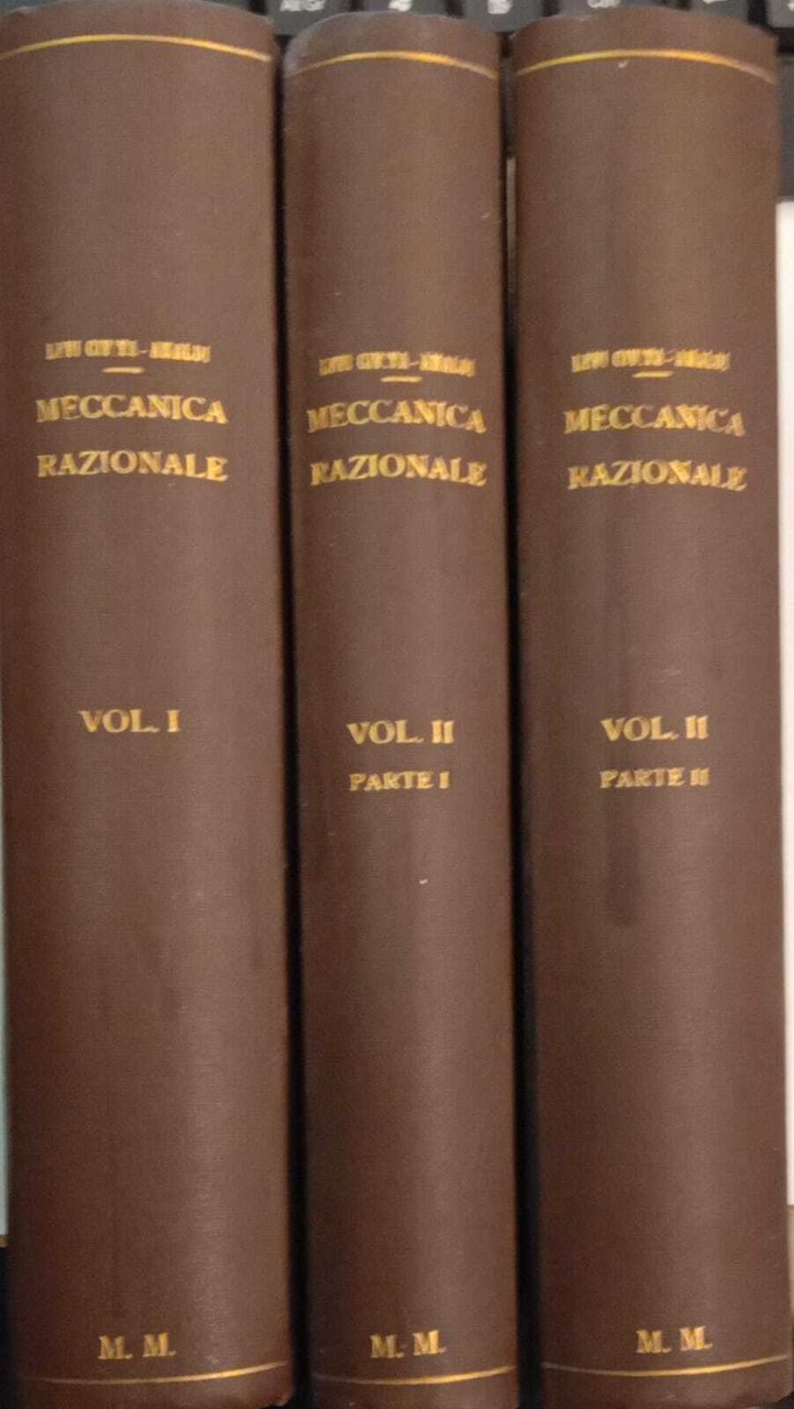 Lezioni di meccanica razionale (3 volumi) | Immagine principale