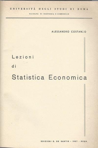 LEZIONI DI STATISTICA ECONOMICA | Immagine Gallery 2