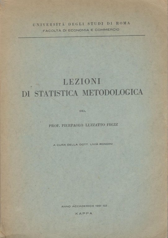 Lezioni di statistica metodologica | Immagine Gallery 2