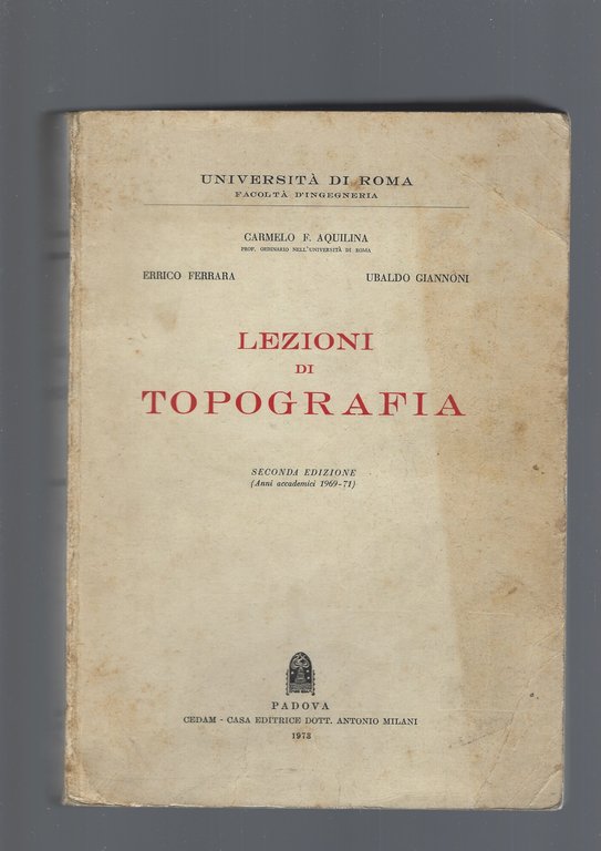 LEZIONI DI TOPOGRAFIA