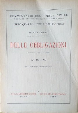 Libro quarto - delle Obbligazioni: Delle Obbligazioni, art. 1936-1959: fidejussone …