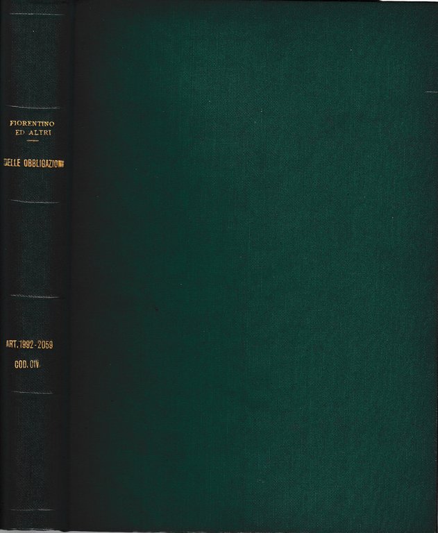 Libro quarto delle obbligazioni art. 1992-2059