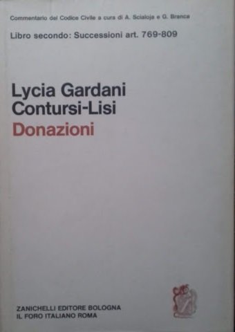 Libro secondo: Successione art. 769-809 DONAZIONI