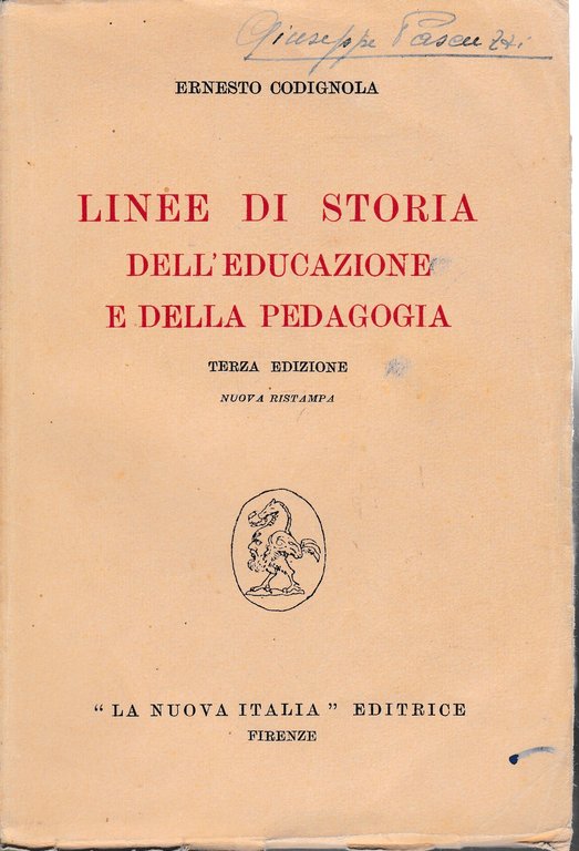 Linee di storia dell'educazione e della pedagogia