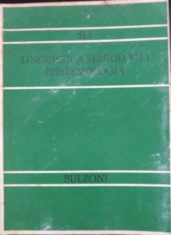 Linguistica semiologia epistemologia