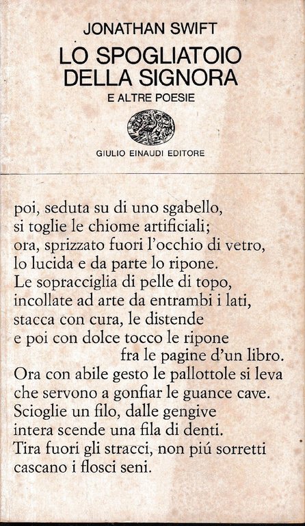 Lo spogliatoio della signora e altre poesie. Testo inglese a …