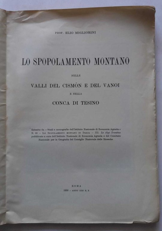 Lo spopolamento montano nelle Valli Cismon e Vanoi e nella … | Immagine Gallery 4