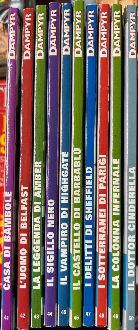 Lotto 10 fumetti Dampyr (da n^ 41 a 50).