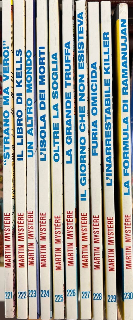 Lotto 10 fumetti Martin Mystere (da n^ 221 a 230).