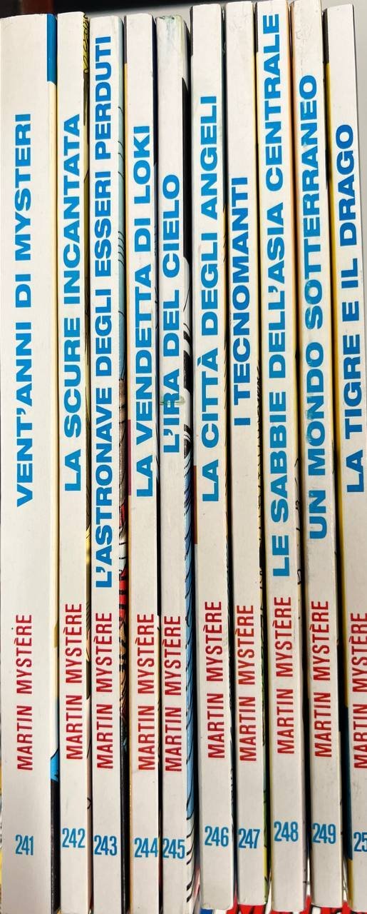Lotto 10 fumetti Martin Mystere (da n^ 241 a 250).