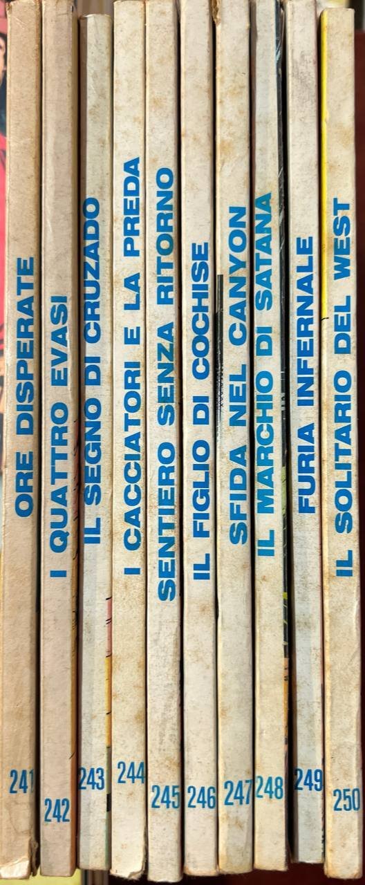 Lotto 10 fumetti "Tex" (da n^ 241 a 250).