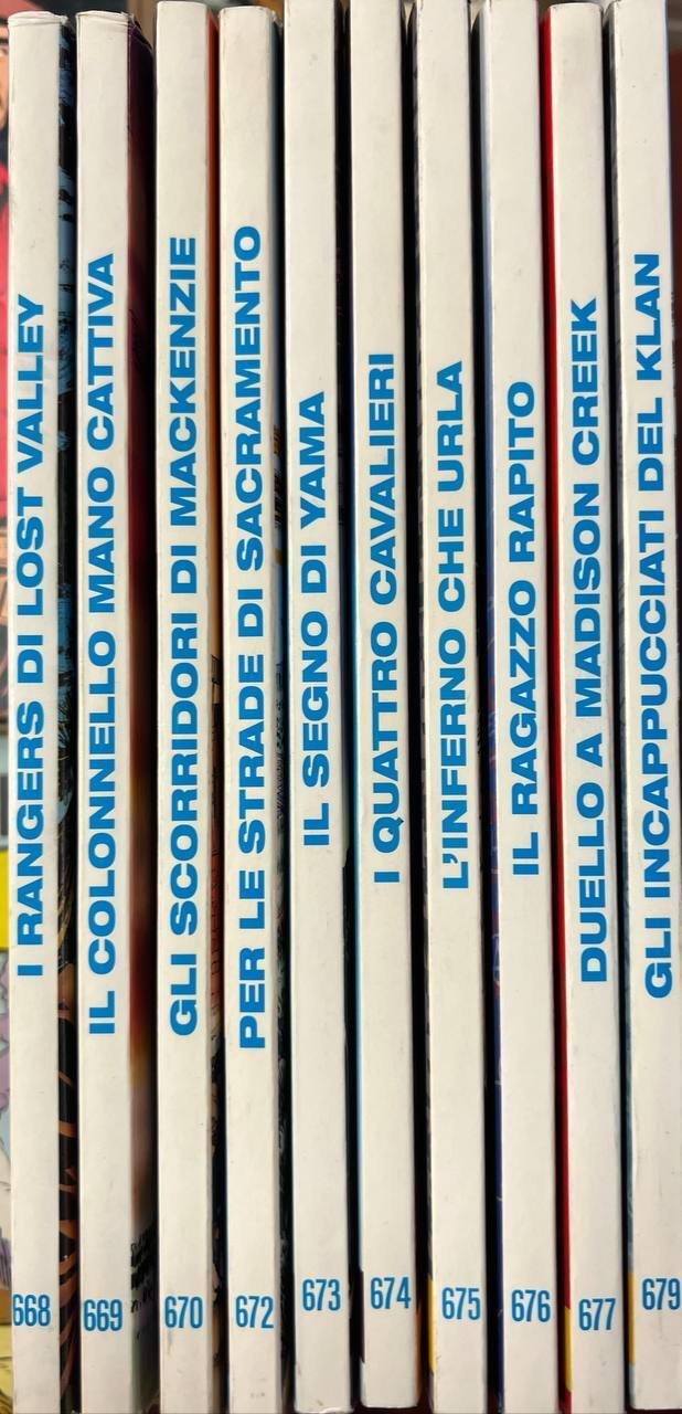 Lotto 10 fumetti "Tex" (da n^ 668 a 679).