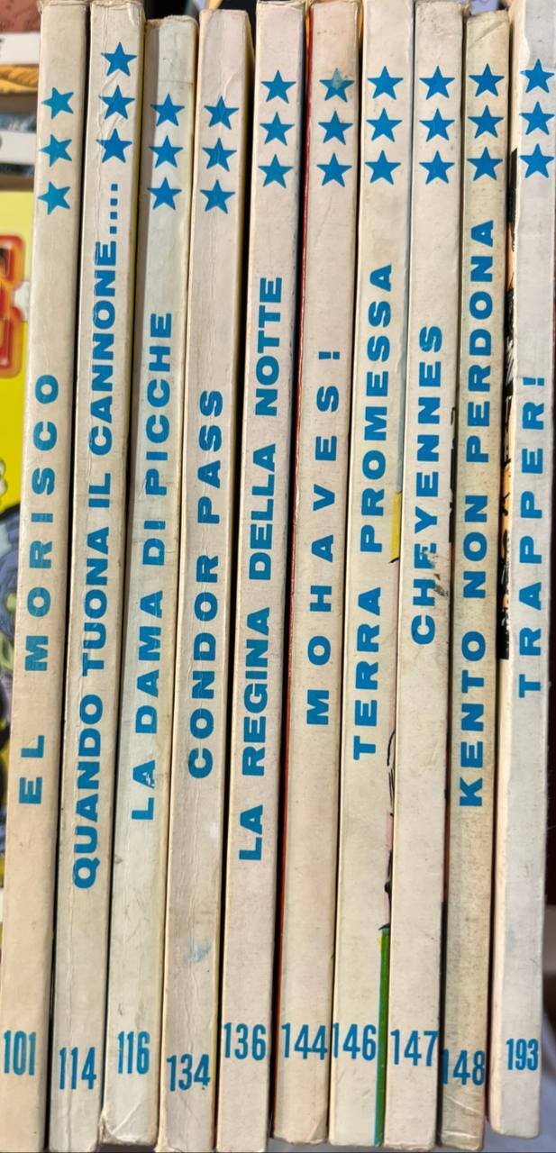 Lotto 10 fumetti Tex (n^ 101-114-116-134-136-144-146-147-148-193).