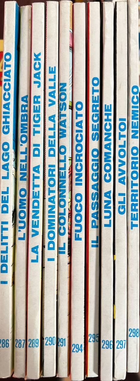 Lotto 10 fumetti Tex (n^ 286-287-289-290-291-294-295-296-297-298).